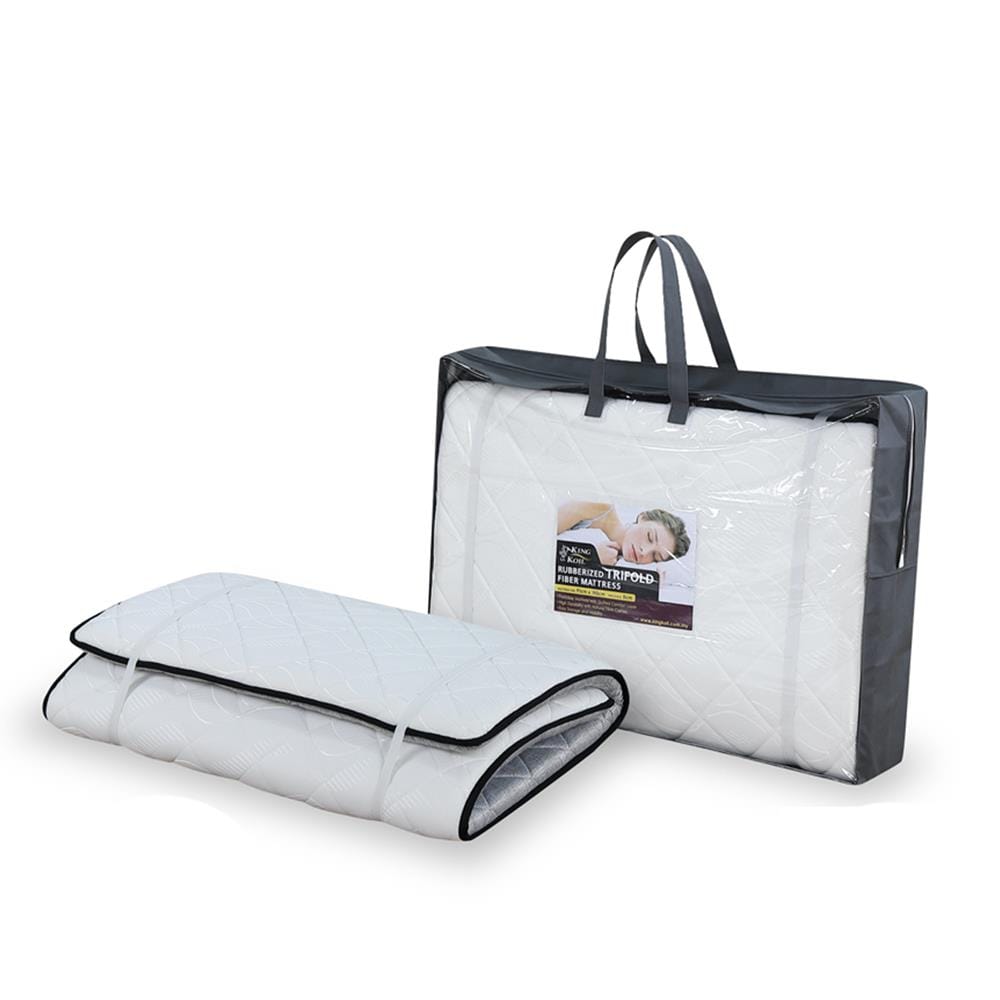 KING KOIL TRIFOLD FIBRE MATTRESS 3'