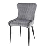 DINING CHAIR FUR C-991 VELVET GREY