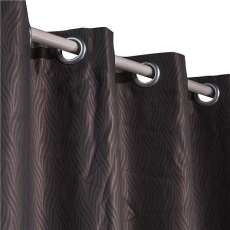 HLS AUREUS EYELET CURTAIN 130x250 BROWN