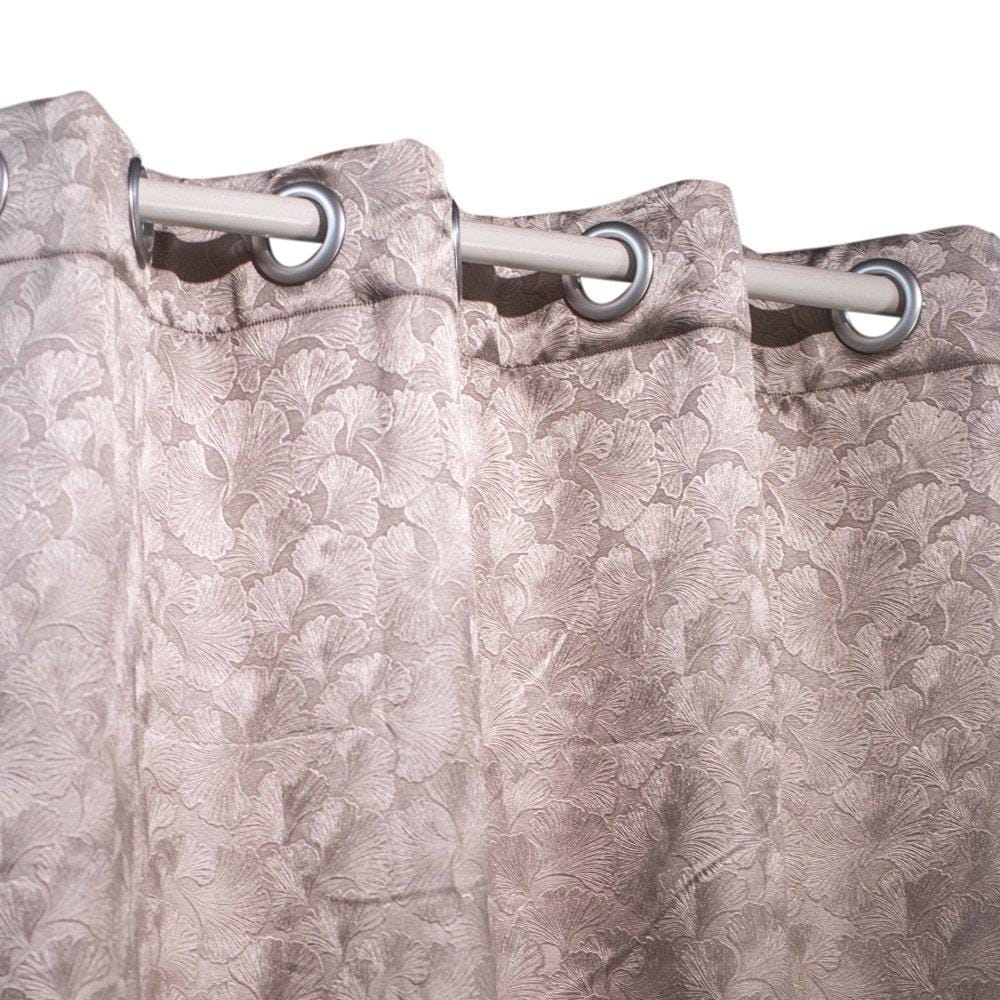 HLS MIRA EYELET CURTAIN 130X220 BROWN