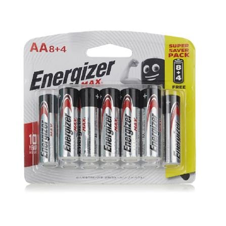 ALKALINE BATTERY MAX 8AA+4AA E91BP8+4R ENERGIZER