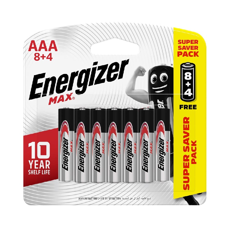 ALKALINE BATTERY MAX 8AAA+4AAA E92BP8+4R ENERGIZER