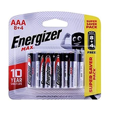 ALKALINE BATTERY MAX 8AAA+4AAA E92BP8+4R ENERGIZER