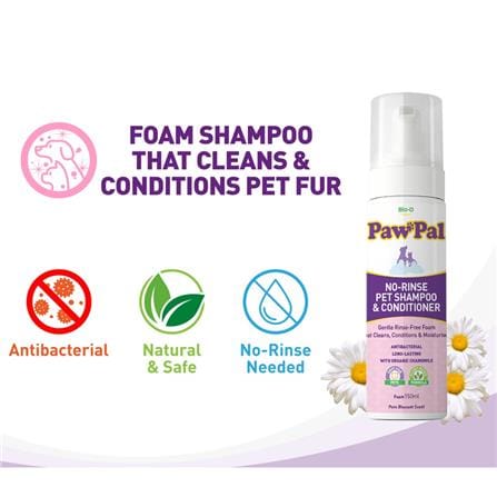 BIO-D PAWPAL NO RINSE SHAMPOO & CONDITIONER 150ML