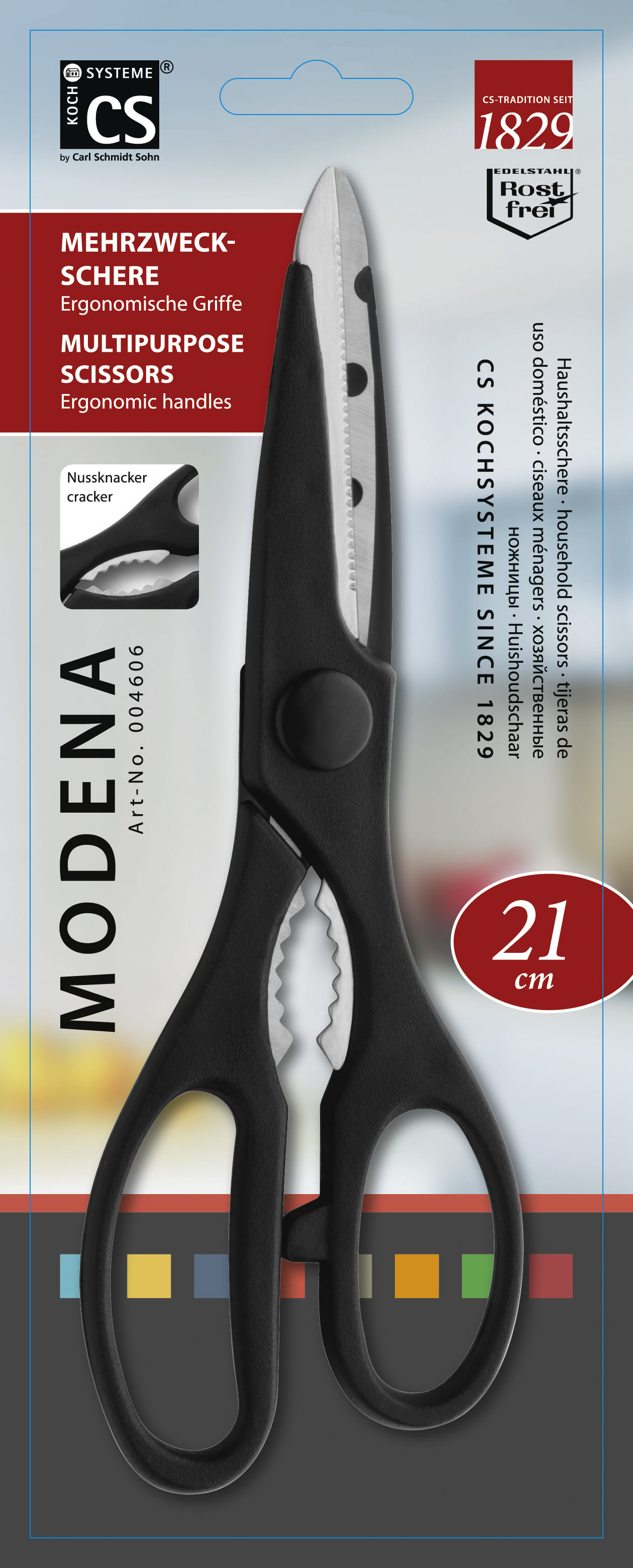 CS-KOCHSYSTEME MODENA KIT SCISSOR 21CM 4606