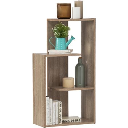 NUHOOM OPEN SHELF 3TIER CHICAGO HIGH DIVIDER HAHA OAK