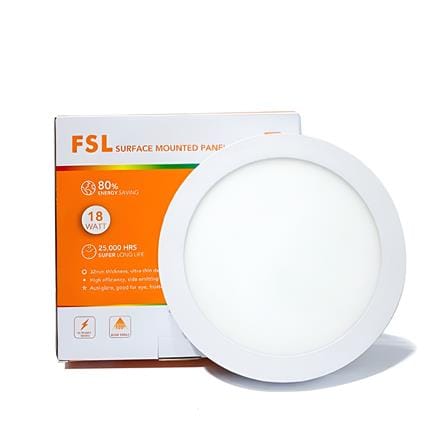 FSL SURFACE DOWNLIGHT LED 8" 24W WARM WHITE ROUND WHITE