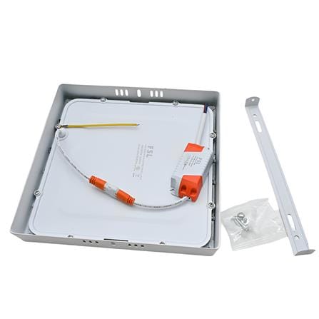 FSL SURFACE DOWNLIGHT LED 8" 24W WARM WHITE 3000K SQUARE WHITE