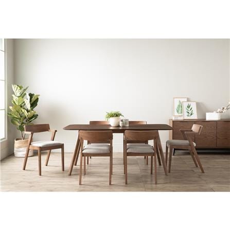 NESTHOUZ RODEN 1.8M DINING TABLE IN COCOA COLOUR
