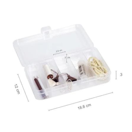 KEYWAY CLEAR 5-COMPARTMENT DIY TOOLBOX TFS005