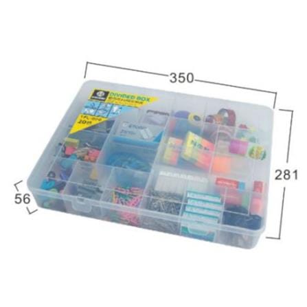KEYWAY 20-COMPARTMENT BOX TFL020 (CLEAR DIY TOOL BOX)