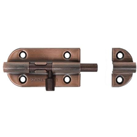 AZLE DOOR BOLT 2" WL32-3 ANTIQUE COPPER