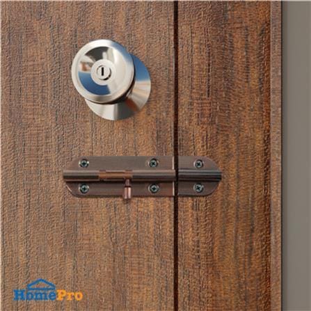 AZLE DOOR BOLT 4" WL34-3 ANTIQUE COPPER
