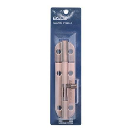 AZLE DOOR BOLT 4" WL34-3 ANTIQUE COPPER