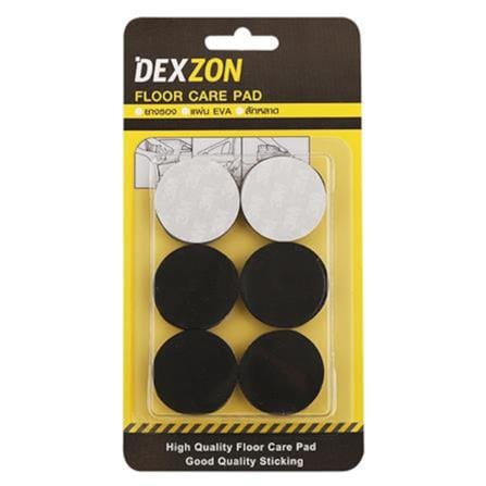 DEXZON CIRCLE RUBBER PAD 35X3MM BLACK 12EACH