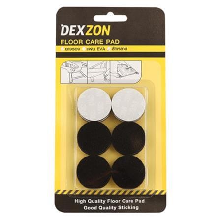 DEXZON CIRCLE FELT PAD 30X3MM BLACK 12EACH
