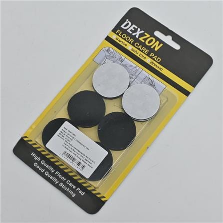 DEXZON FLOOR CARE PAD/ CIRCLE FELT 35X3MM BLACK/WHITE