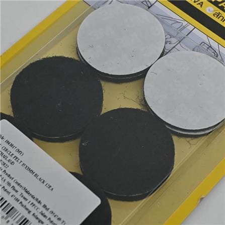 DEXZON FLOOR CARE PAD/ CIRCLE FELT 35X3MM BLACK/WHITE