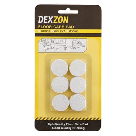 DEXZON CIRCLE EVA PAD 25X3MM WHITE 12EACH