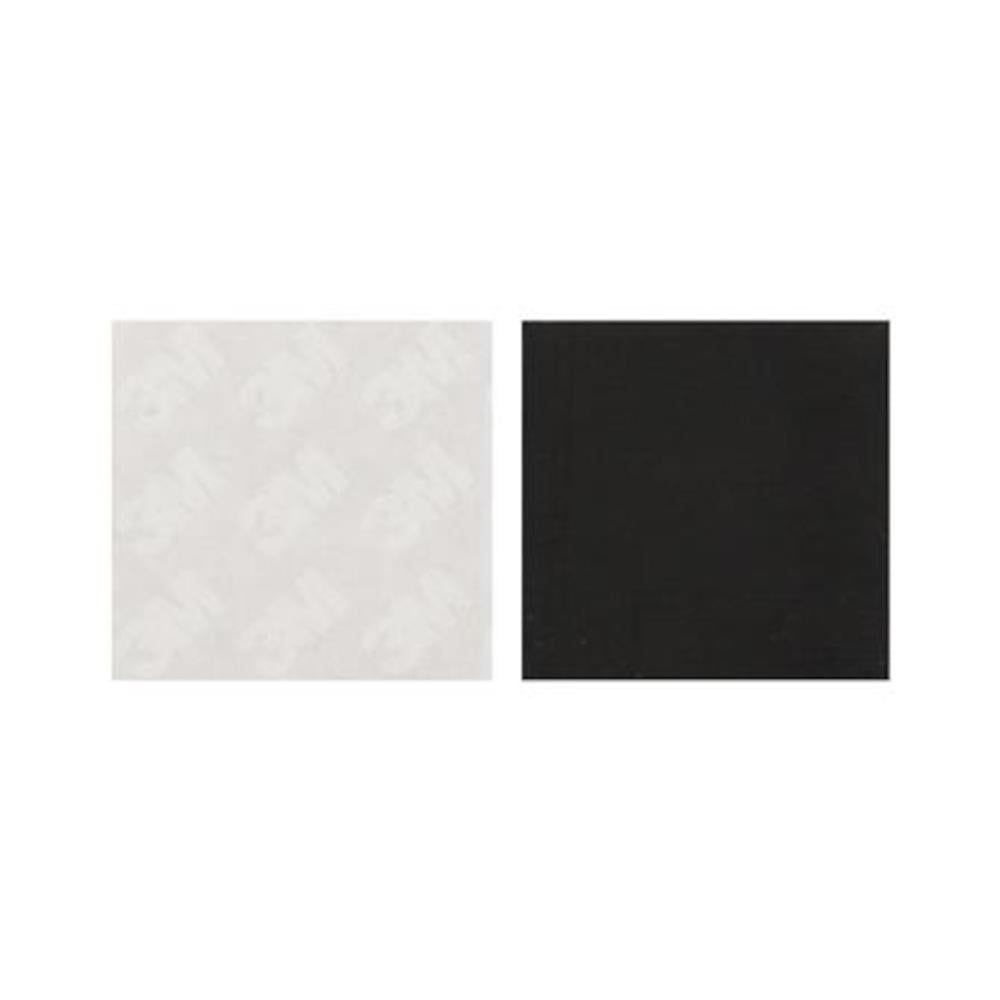 DEXZON SQUARE FELT PAD 25X3MM BLACK 12EACH