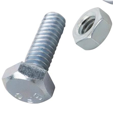HEX BOLTS DEXZON 1/4INX3/4IN STEEL 0.5KG WH