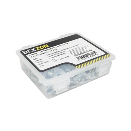HEX BOLTS DEXZON 1/4INX3/4IN STEEL 0.5KG WH