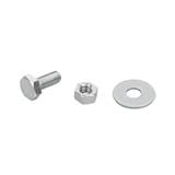 HEX BOLTS DEXZON 5/16INX3/4IN STEEL 0.5KG WH