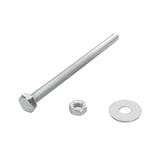 HEX BOLTS DEXZON 1/4INX4IN STEEL 0.5KG WH