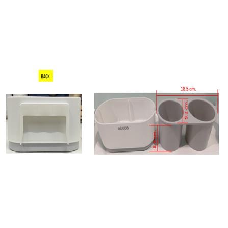 HAIR DRYER HOLDER SLIM MOYA E1811 WHITE+GREY