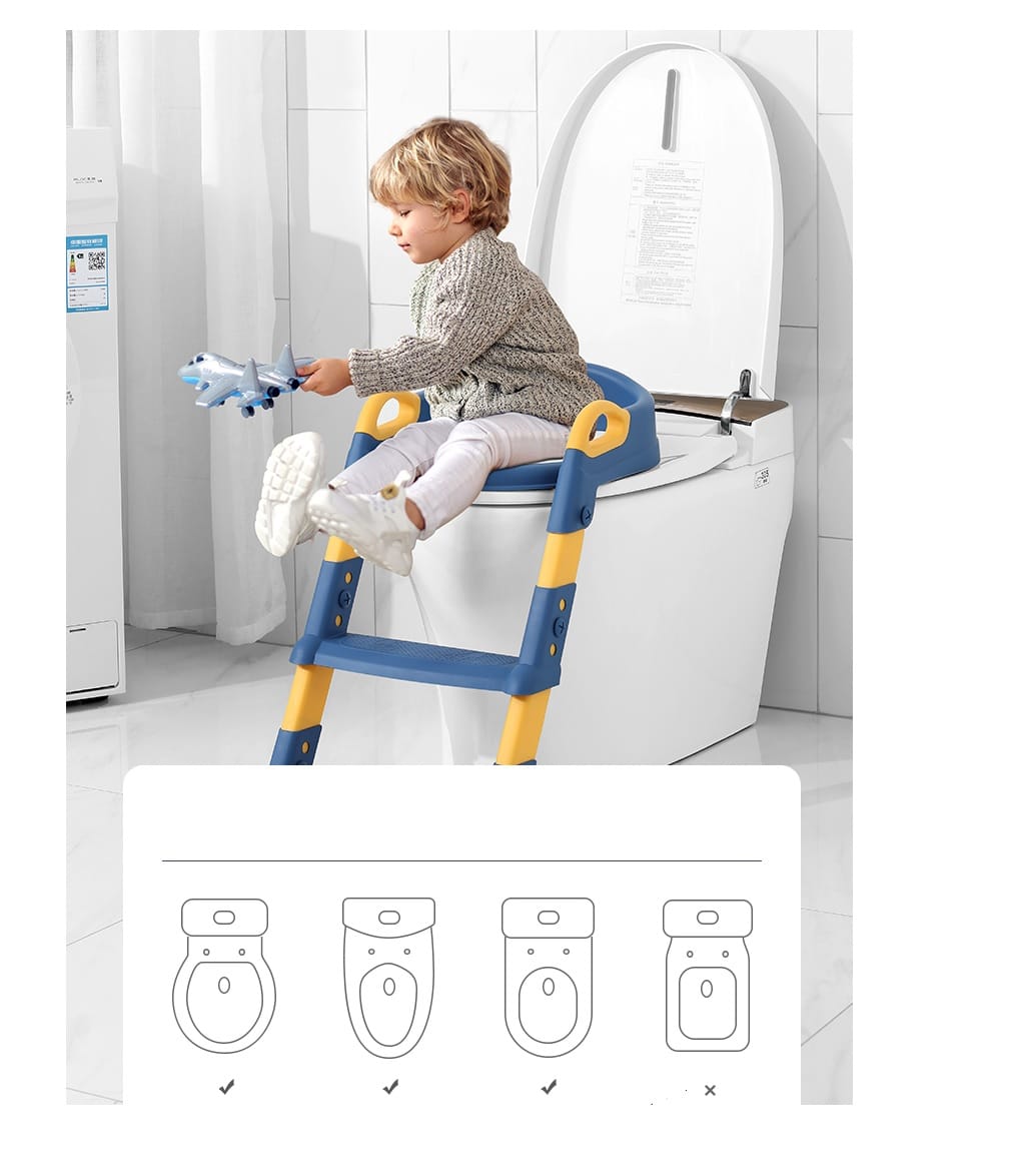 COSSY PLUS KIDS FOLDABLE TOILET LADDER CP-SCDB790BL BLUE