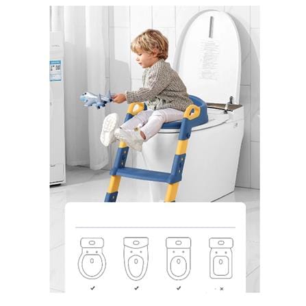 COSSY PLUS KIDS FOLDABLE TOILET LADDER CP-SCDB790GY GREY
