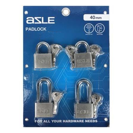AZLE 40MM PADLOCK KEY-ALIKE PADLOCK SET 40MK SS 4EA