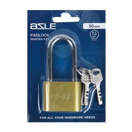 AZLE 50MM 50LSB POLISHED BRASS PADLOCK SINGLE