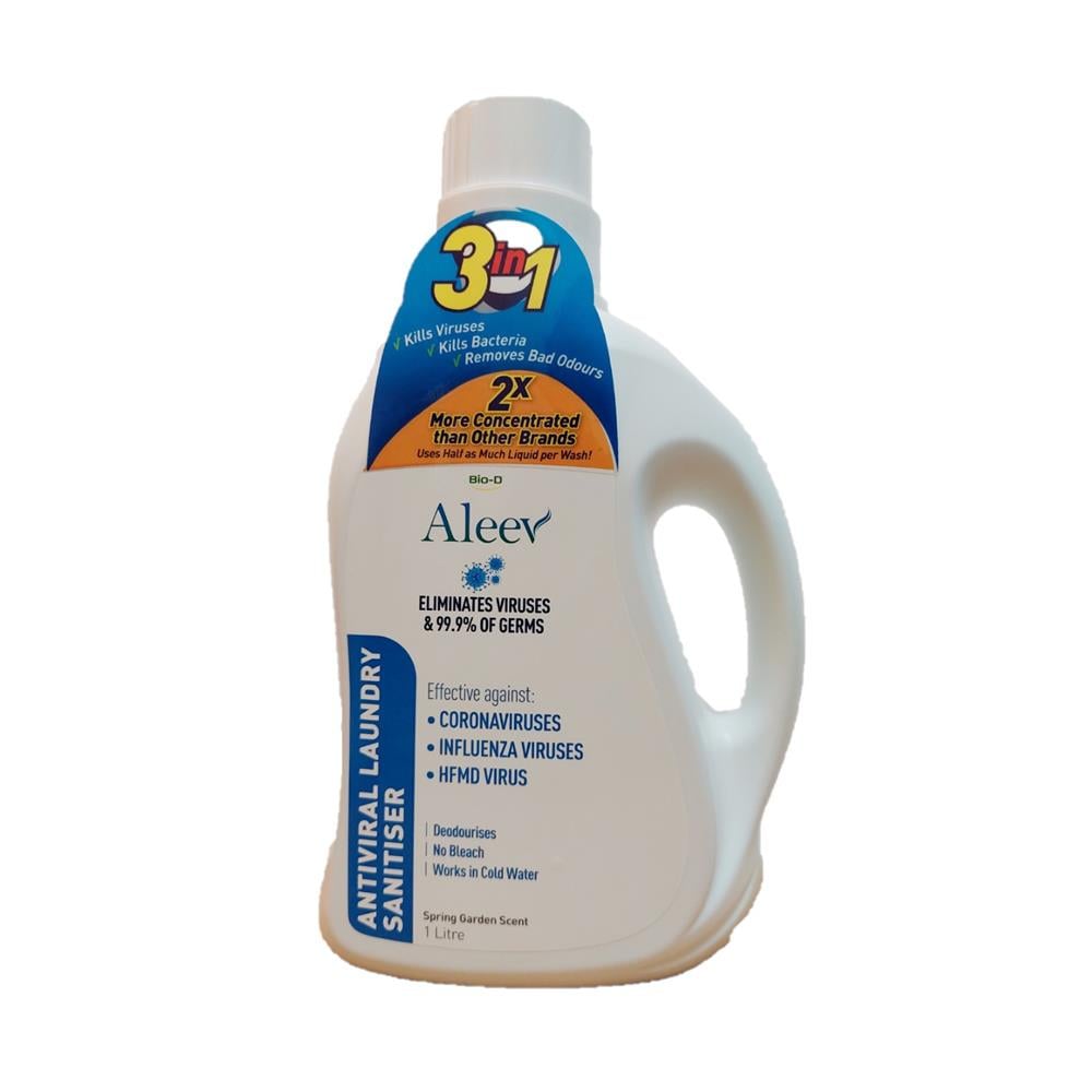 ALEEV ANTIVIRAL LAUNDRY SANITISER 1L SPRING GARDEN