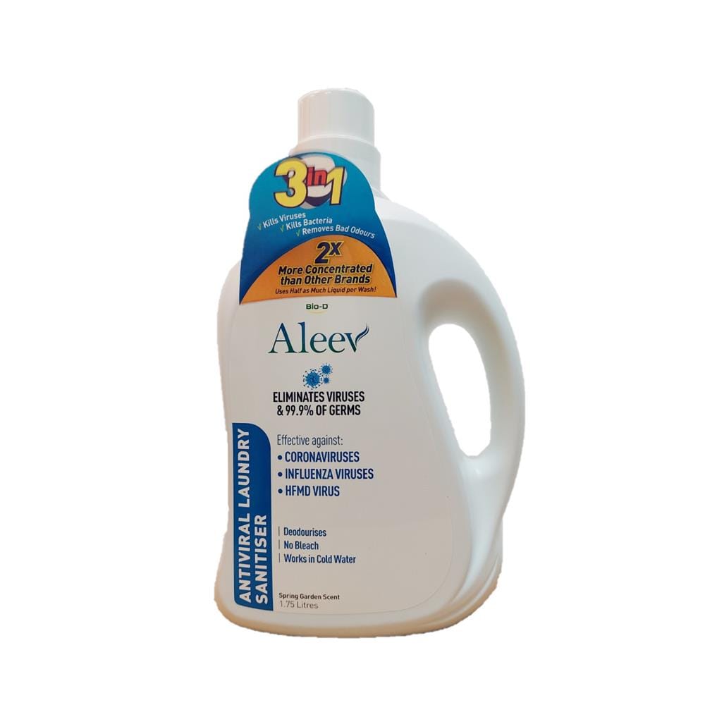 ALEEV ANTIVIRAL LAUNDRY SANITISER 1.75L SPRING GARDEN