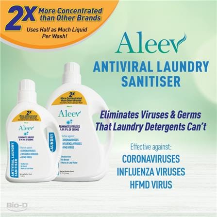 ALEEV ANTIVIRAL LAUNDRY SANITISER 1.75L SPRING GARDEN