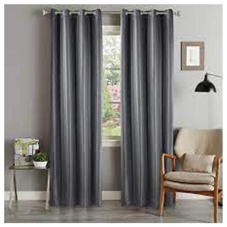 HLS CURTAIN EYELET TULIP 140X220CM GRAY