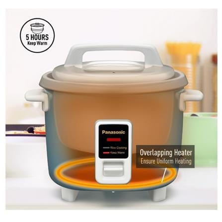 PANASONIC CONVENTIONAL RICE COOKER SR-Y10GLSKN 730WATT 1.0LITER SILVER