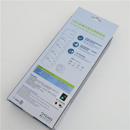 POWER STRIP 4G2M 2M T/SCKT PLP-SPN1644BA PHILIPS