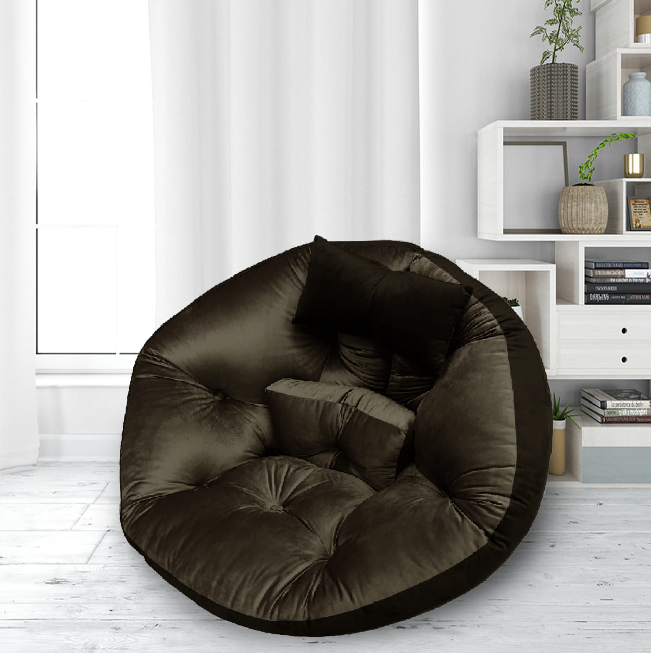 HLS CHAIRPAD OREO 34X43" BROWN