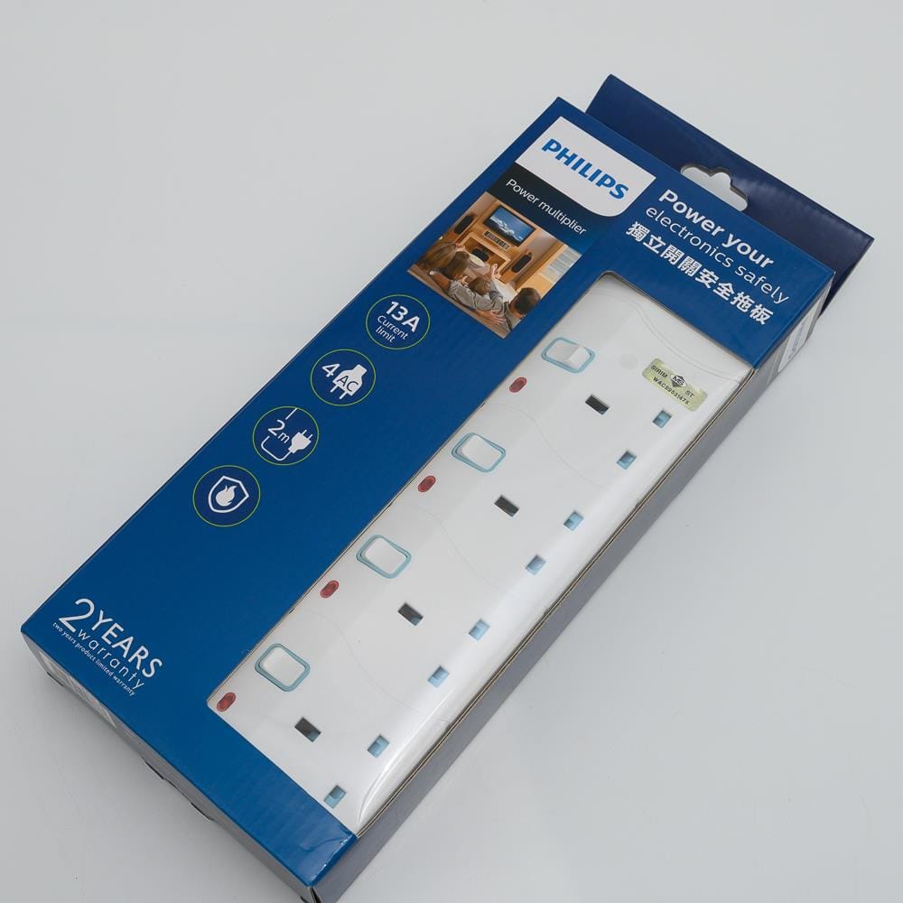 POWER STRIP 3G2M 2M T/SCKT PLP-SPN1644WA PHILIPS