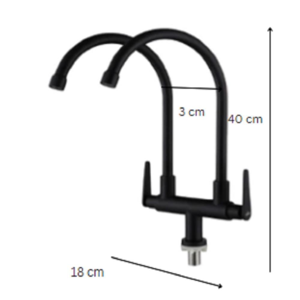 CABANA SINK FAUCET PILLARD MOUNTED CB2547SS-BLACK MBK (PDCCF)