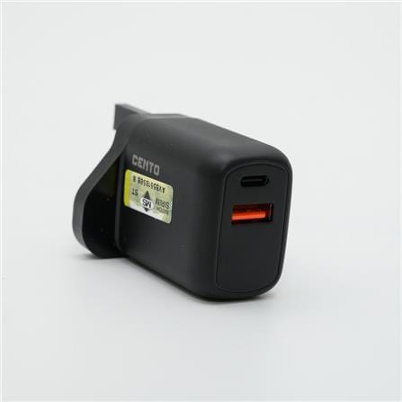 USB FAST CHARGER CT-LQP203 CENTO BLACK