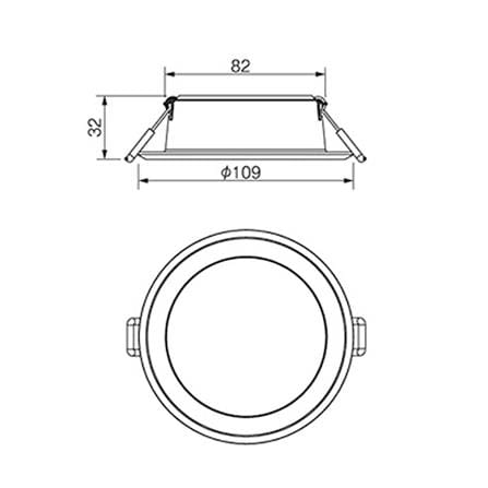 DOWNLIGHT NNV70065WE1M PANASONIC  DAYLIGHT 7" ROUND