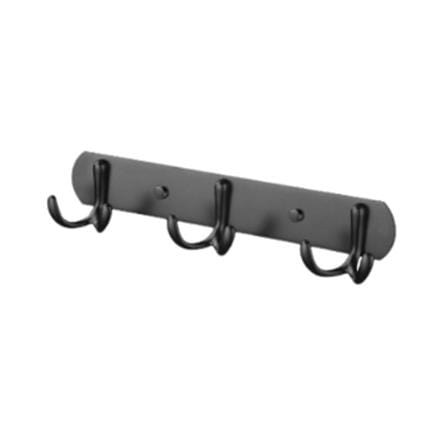 CABANA HOOK CB8008-3 BL MATT BLACK (H5.20XW18XD2.80 CM)