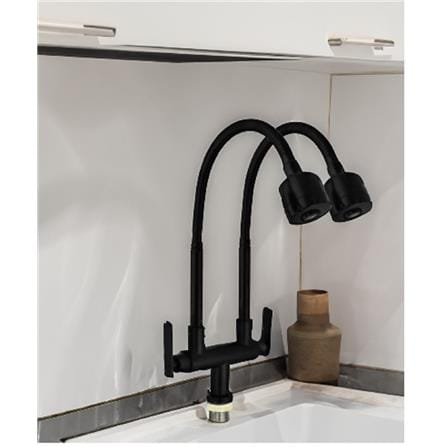CABANA SINK FAUCET PILLAR MOUNTED CB2545SS-BLACK MBK (PDCCX)