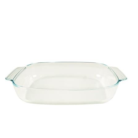 LITTLE HOMES TEMPERED GLASS SERVINGWARE 2.5L BAKING DISH/SERVING TRAY