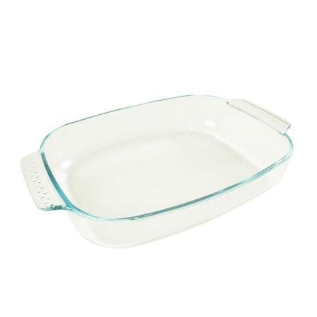 LITTLE HOMES TEMPERED GLASS SERVINGWARE 2.5L BAKING DISH/SERVING TRAY