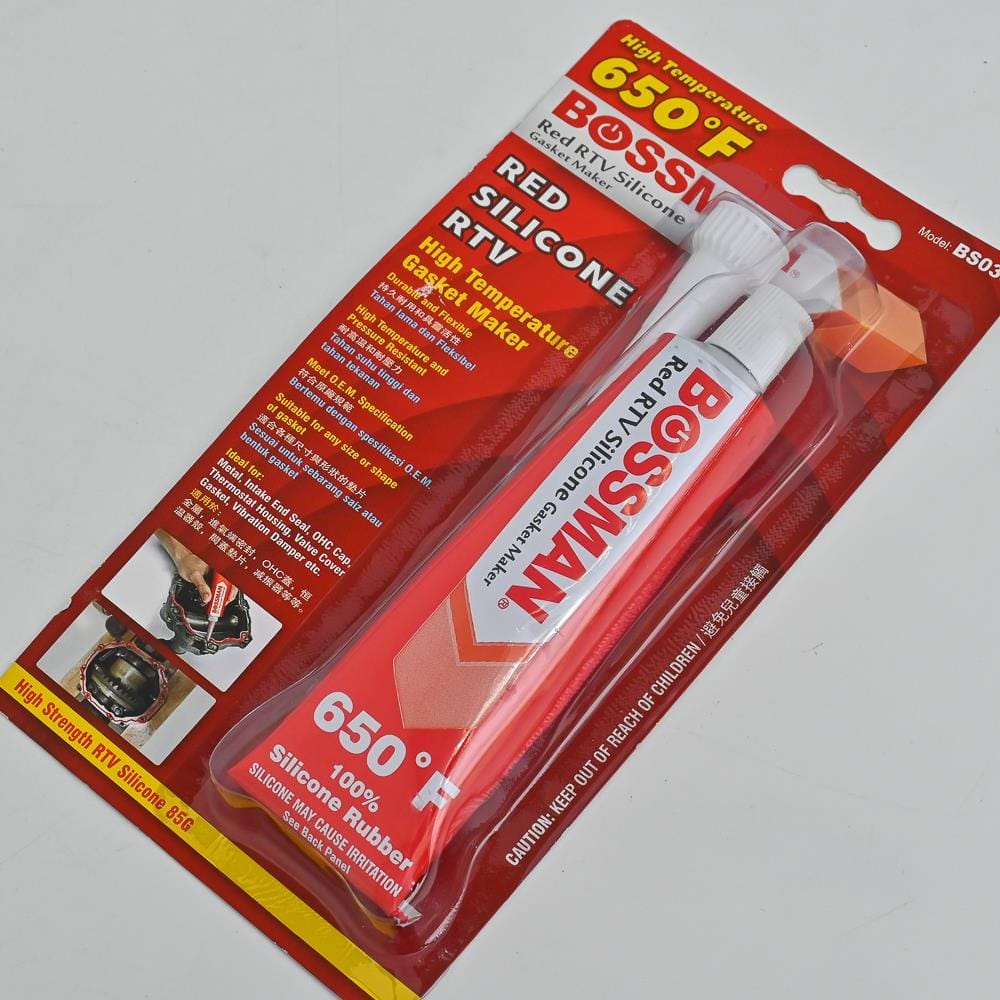 BOSSMAN RTV SILICONE GASKET MAKER BS038 85GM RED