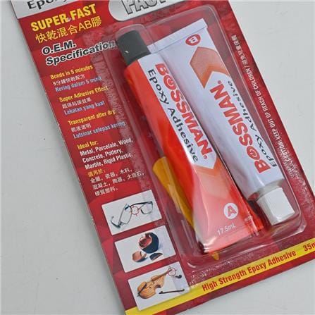 BOSSMAN 35ML CLEAR EPOXY FAST GLUE BS030 5MINS